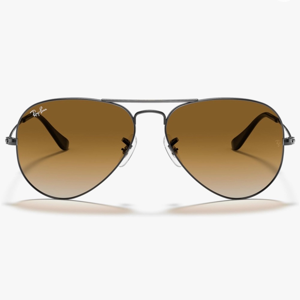 Ray-Ban Aviator Sunglasses with Brown Lenses
